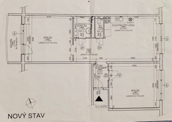 Na predaj pôvodne 3.izb. byt, kompletná rekonštrukcia, Bratislava - Petržalka, Jasovská ulica.