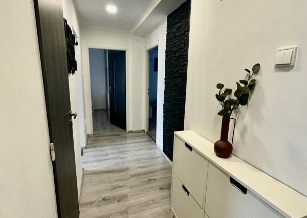 Gabčíkovo - predaj 3 izb. bytu + pozemok a garáž v uzamknutom dvore v centre mesta.