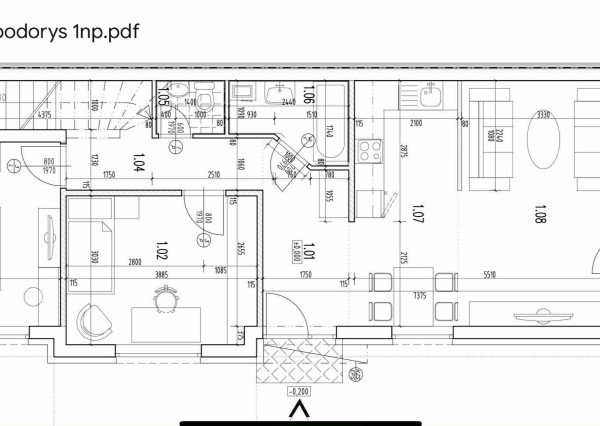 Veľké Dvorníky - predaj 3 izb. bytu so záhradkou a dvoma parkovacími miestami.